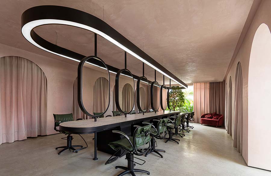 Rethinking Beauty Salon Design: André Luís Coiffeur Beauty Salon